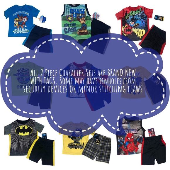 Batman Super Hero 2 Piece T-Shirt and Shorts Set 18m - Picture 4 of 6